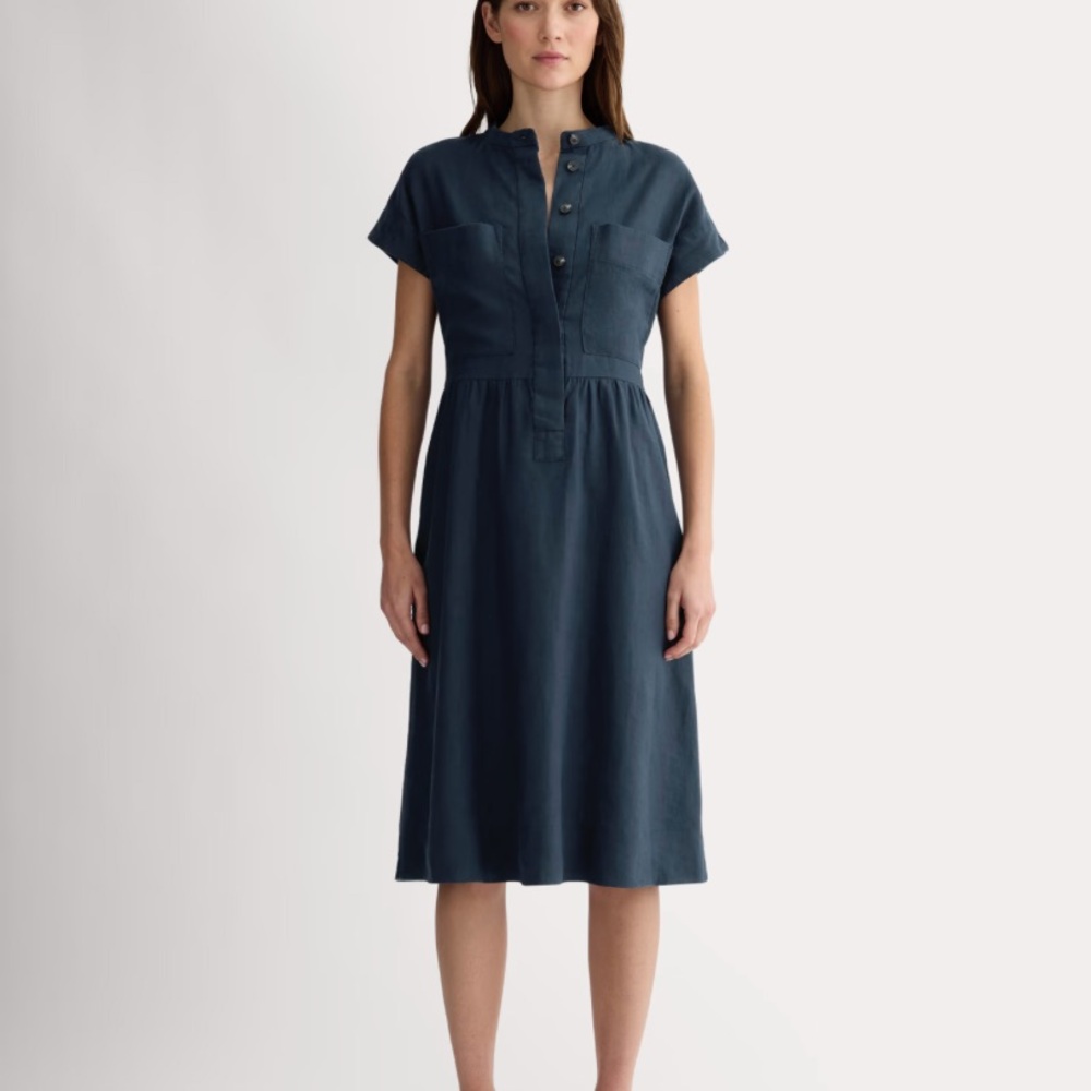 Everlane Craft Dress in Navy